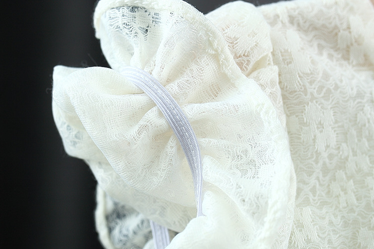 Sommerkleid Aus Spitze Mit Großer Schleife Für Mädchen Kurzärmlig_voghion.com
