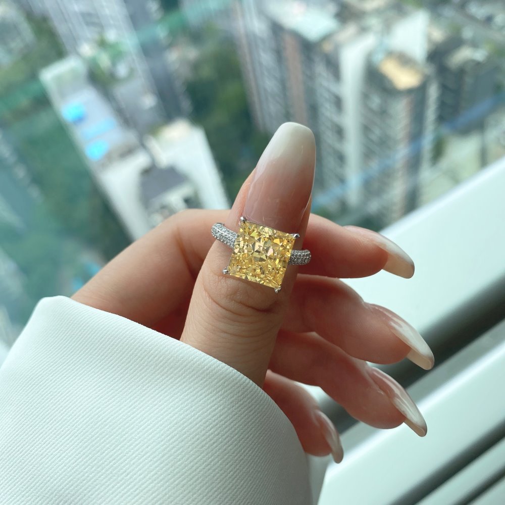 Fashion Geometric Sterling Silver Plating Zircon Rings 1 Piece