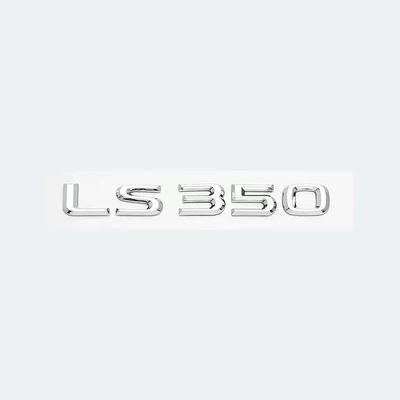 displacement logo car tail – Car logo - ls350-bright-silver