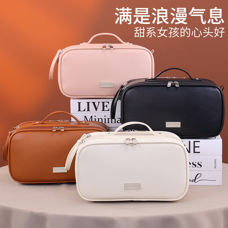 Transfronterizo tres almacenes nueve áreas bolsa de maquillaje multifuncional gran capacidad multicapa bolsa de almacenamiento de cosméticos bolsas de lavado de mano