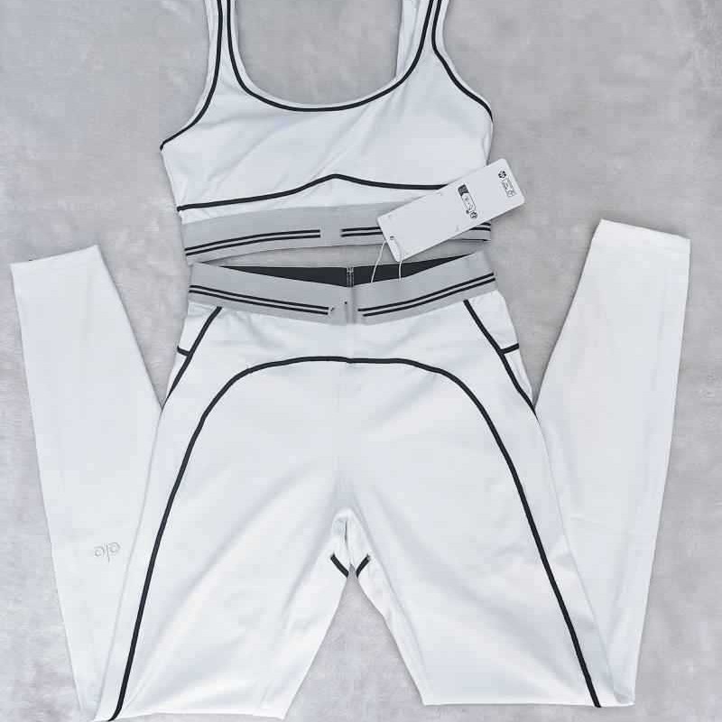 Yoga Clothing Set for Women 2025 Adjustable Anti-Pilates Shock Sports Bra Fitness Clothing Two-Piece Set Breathable and Light