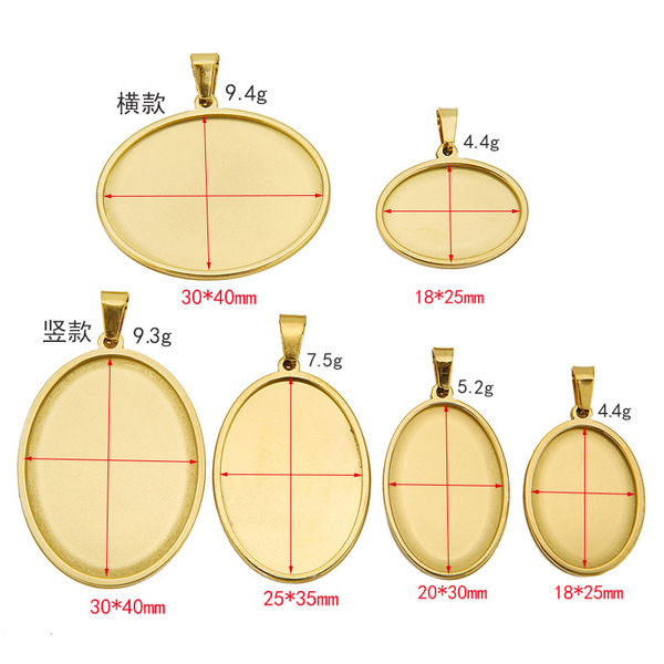 Square pendant stainless steel