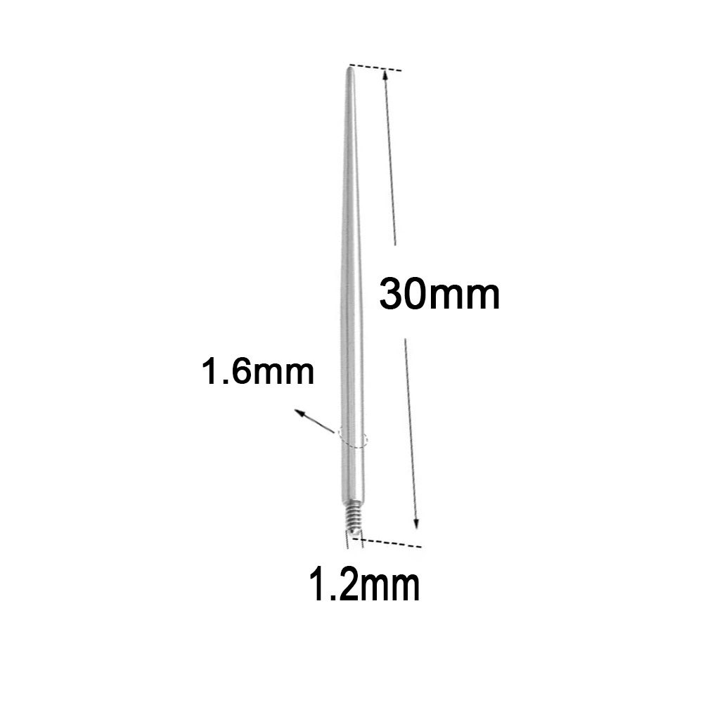 External thread M1.2x1.6x30mm