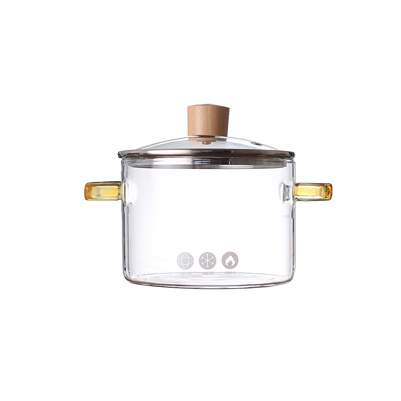 Los fabricantes de Amazon suministran amor Rosa olla de vidrio borosilicato de vidrio resistente al calor de alto valor de color ins abrir fuego de vidrio