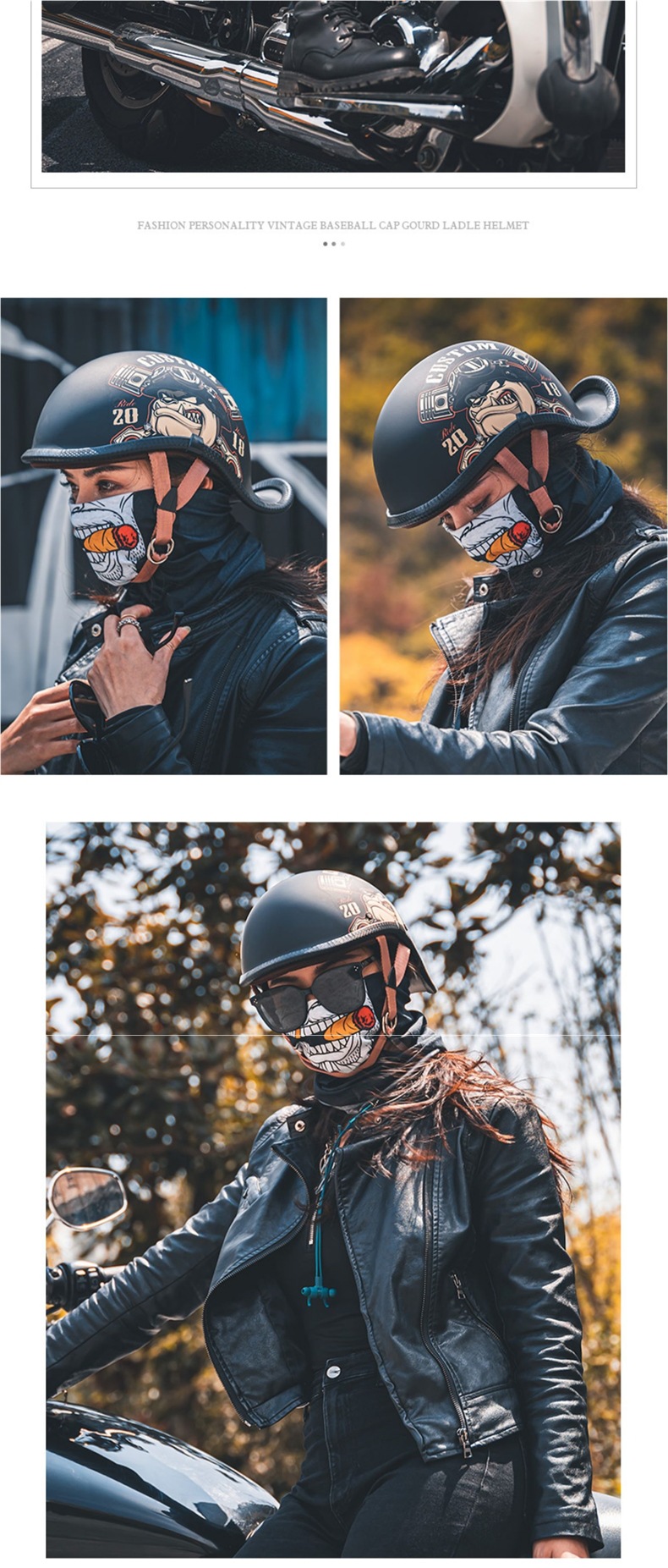 Vday Marvel Co-Branded Genuine Retro Helmet Scoop Helmet Large Size Half Helmet Electric Motorcycle Motorcycle Men and Women Summer