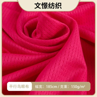 全涤平行鸟眼 健身骑行服 休闲运动服 背心手套用品 童装短袖面料