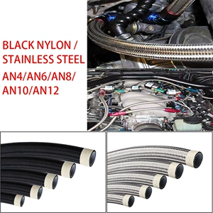 Avtomobil modifikasiyası PTFE paslanmayan polad məftilli yağ borusu AN4-AN12