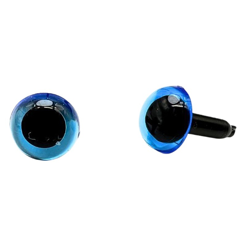 Ojo de cristal transparente Ojo de pie recto poke fieltro de lana Twist stick DIY accesorios de muñeca hechos a mano