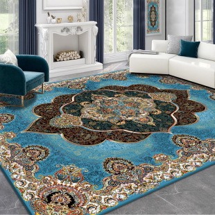 Retro Persian Carpet, Living Room, High-End Coffee Table Mat, European and American Bedside Blanket, Bedroom Bedside Large Carpet, Full Carpet