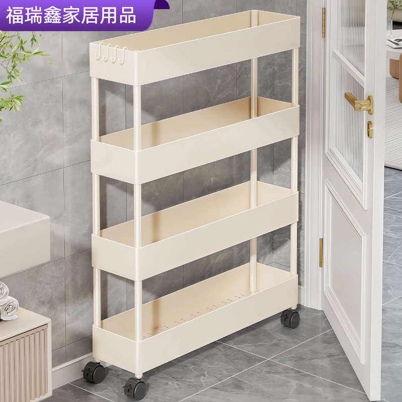 多层落地夹缝移动置物架卫生间洗漱用品收纳推车浴室多功能储物架 收纳清洁用具厂家批发实拍图