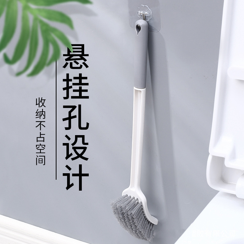トイレブラシ家庭用ソフト毛ロングハンドルトイレブラシバスルーム用品壁掛けクリーニングブラシ耐久性|undefined