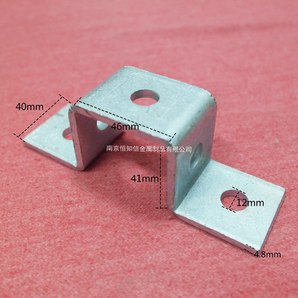 镀锌C型钢配件41乘41骑马卡加厚管道专用抗震62十字连接交叉马鞍