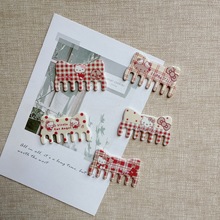 秋季新款复古色系梳子猫咪贴片 diy手机壳洞洞鞋配饰鞋花发夹材料