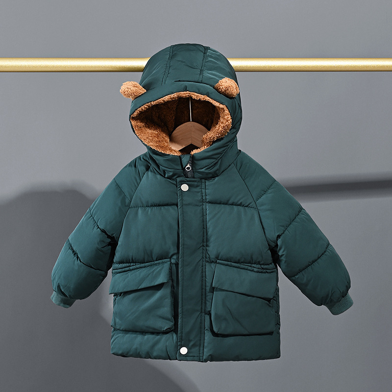 2025 nueva ropa infantil de algodón de plumón para niños chaqueta de algodón para niños niñas bebé más grueso chaqueta de algodón para niños