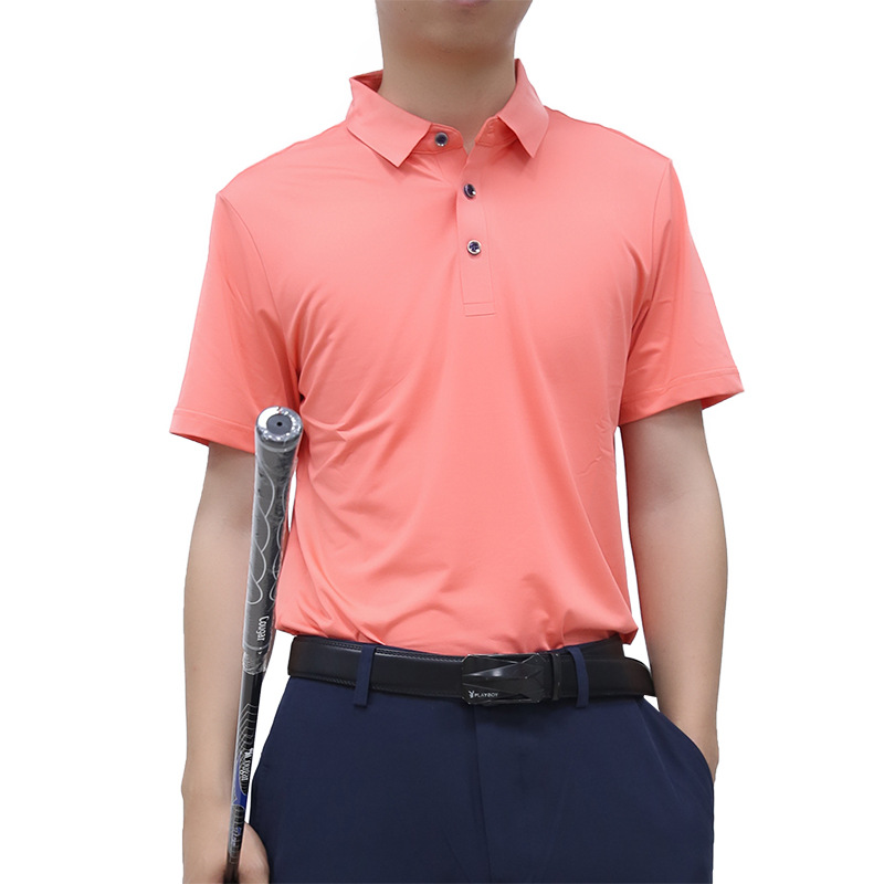 Ropa de golf fitness Camiseta de manga corta solapa deportes Polo camisa de los hombres 2024 nuevo verano fábrica al por mayor