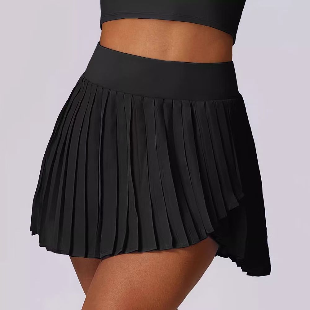 Cross-border nuevo yoga deportivo fitness falda falsa dos piezas de tenis de secado rápido pantalón anti-luz pantalón de verano para mujeres