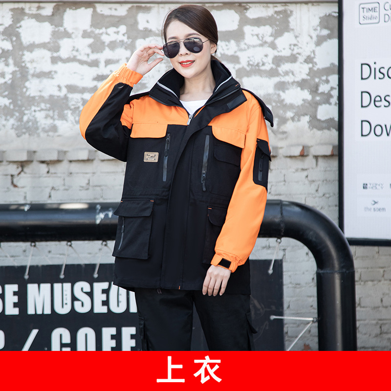 Invierno de algodón de lana con ropa de trabajo de algodón para hombres, ropa de algodón caliente y gruesa, ropa de protección laboral, chaqueta de algodón, ropa de asalto a prueba de frío