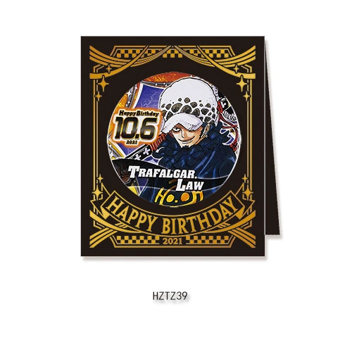Бейдж дня рождения Comic Factory ONE PIECE Лuffy Zoro Chopper Sanji Nami стойка для бейджей на день рождения
