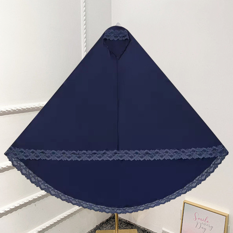 2025년 신스타일 공장 현장 도매 순수색 밀크 실크 레이스 여성용 중간 및 긴 숄 히잡