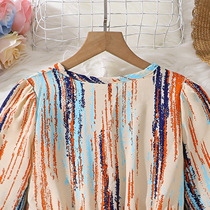 Mädchen Midi Kleid Mit Batikmuster Für Den Herbst_voghion.com
