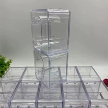 廠家批發電子表塑料堆疊盒高檔展示盒透明手表盒石英表方形收納盒