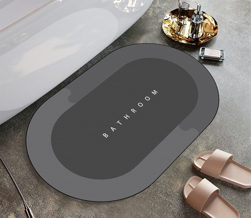 Diatomaceous Earth Soft Mat Water- Absorbent Bathroom Luxury Mat Entrance Rugs Bathroom Door Mat Toilet Non-Slip Foot Mat