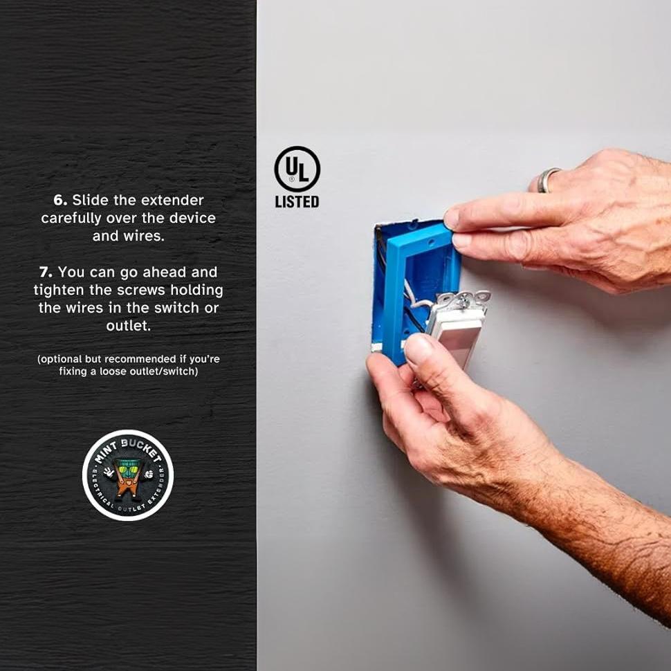 Cross-border ReceptXtenders Electrical Box Extender 1/2" Outlet Box…