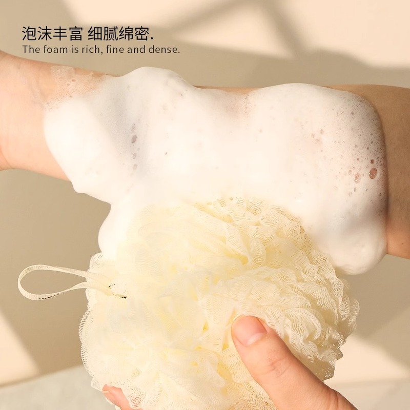 バスボール、ソフトバスフラワー、入浴とスクラブの両用、泡立ちバスボール、花が飛ばない、耐久性のある家庭用バスフラワー|undefined