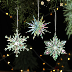 国境を越えた新しいクリスマス装飾幻彩アクリル雪のクリスマスツリーのペンダントは結婚祝いのショーウインドーの雰囲気を飾っている