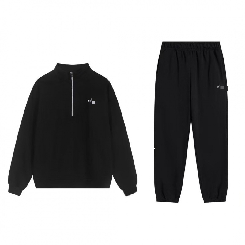 Cross-Border Three-Label Full High-End Version A1 Autumn and Winter American-Style Sports Hooded Sweatshirt with Headband Label, Loose-Fit Men's Sweatshirt Set