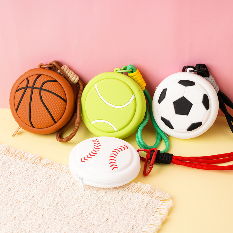 The Source Manufacturer Produces Creative and Cute Sports-Style Children's Coin Purse Pendants