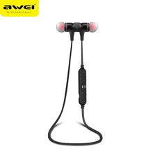 AWEI用维跨境经典运动挂脖入耳式蓝牙耳机 5.3版本超低功耗可磁吸