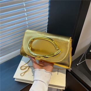 Personalized solid color simple 2025 early autumn new style fashionable casual chain one-shoulder cross-body small square bag for women