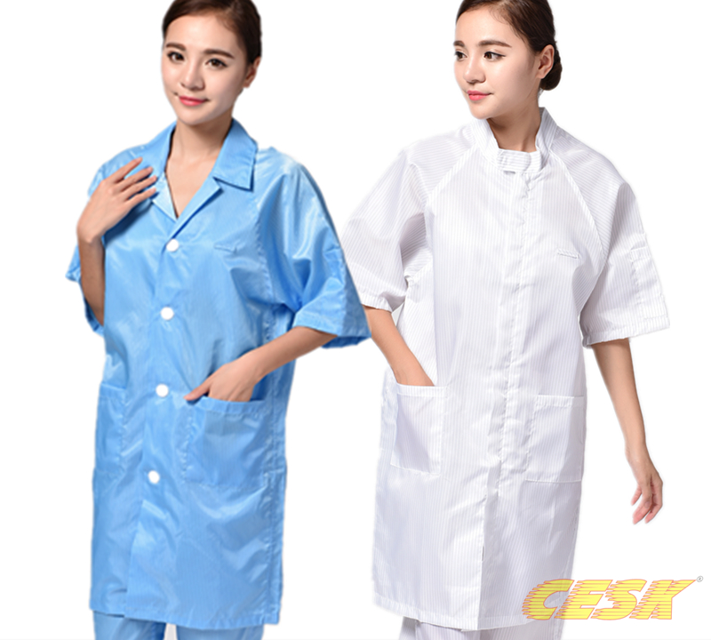短袖大褂洁净服防尘无尘净化静电衣无尘室实验服夏天短袖用工作服