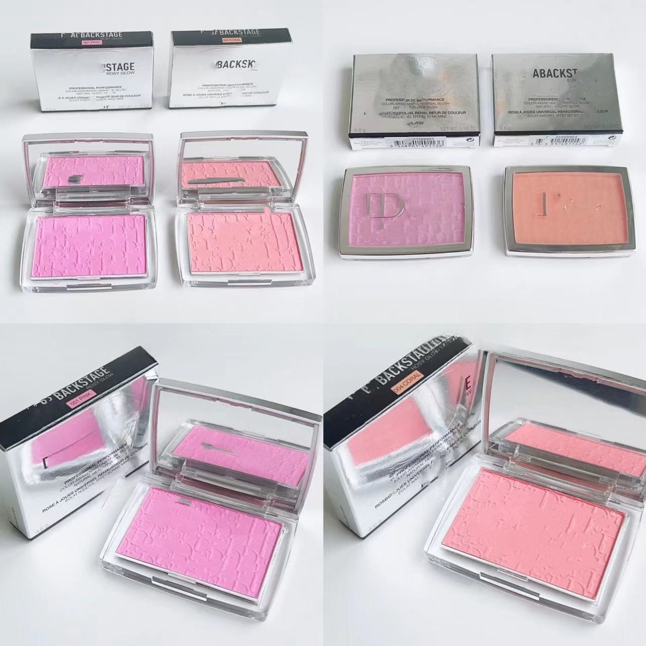 Versión transfronteriza de Xiaodi en relieve de fondo monocromo rubor 4.6g001 012 004 nueva versión rubor 4.4G