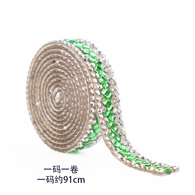 Tiras de diamantes de imitación autoadhesivas de cristal geométrico para joyería DIY, tiras de diamantes de imitación con reverso adhesivo, accesorios, borlas de diamantes de imitación, tiras de diamantes de imitación