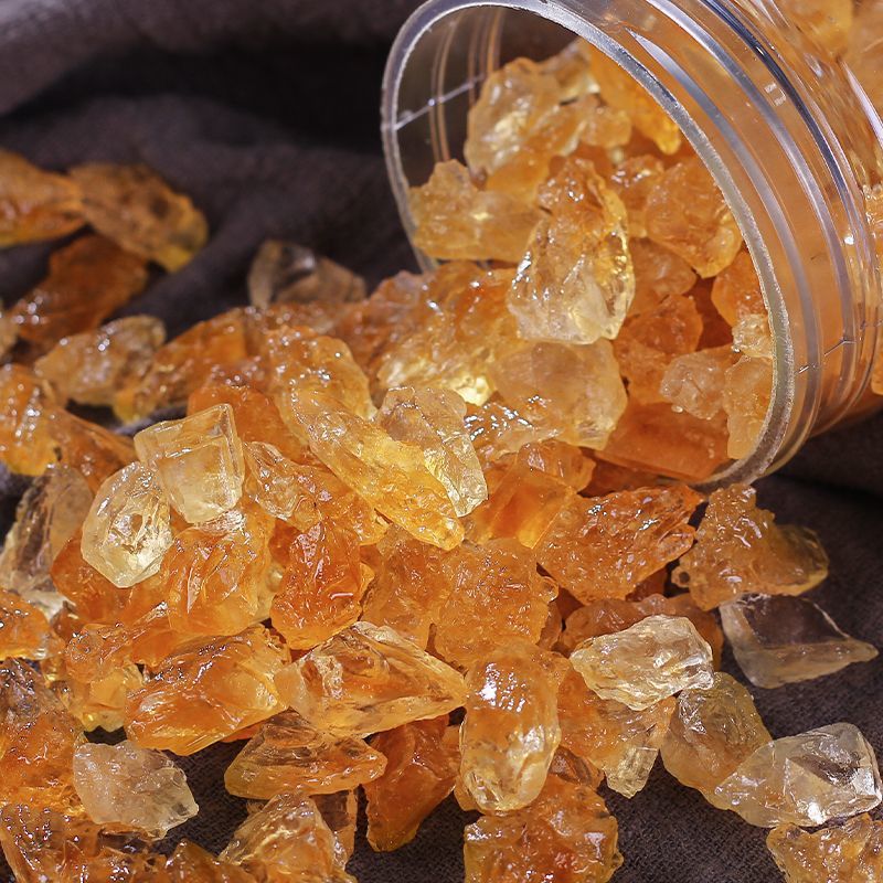 Send authentic yellow rock sugar, small granules, Yunnan sugarcane, large crystal rock sugar, single crystal earth rock sugar, for brewing tea, handmade, household, bottled