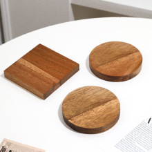 日式咖啡杯隔热垫木质制加厚鸡尾酒实木杯垫餐垫防烫玻璃杯茶道托