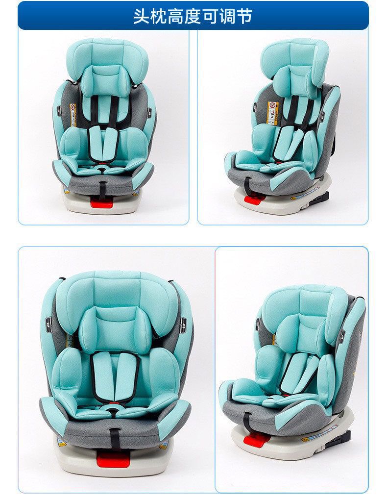 Child safety seat 0-2-4-6-12 years old car with 360 degree rotation baby car can sit and lie down