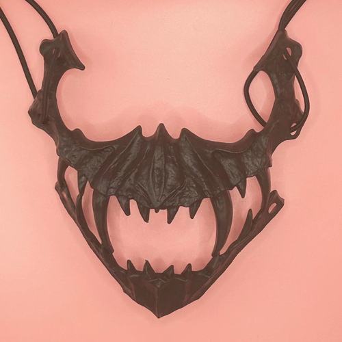 Cross-border Halloween Japanese cos two-dimensional mask dragon god tiger werewolf animal skeleton horror props wholesale