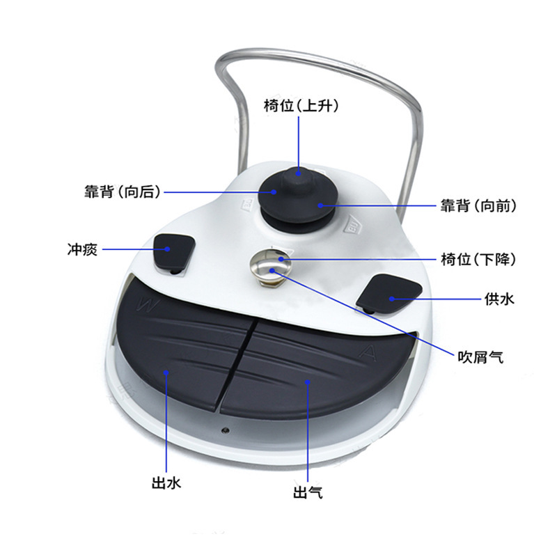 歯科用歯椅子四穴足踏み金属殻スイッチ総合治療椅子専用タービン足制御足踏み|undefined