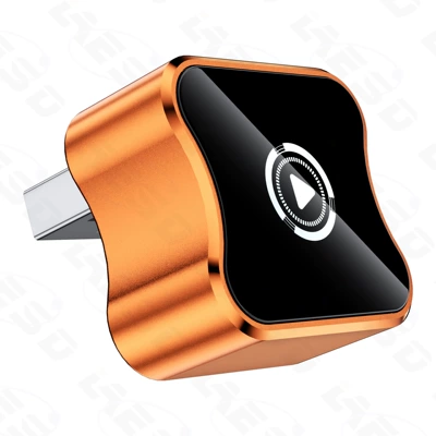 Hot-Selling 2-in-1 Connected: Simsiz CarPlay və Android Auto - q1bf-usb-orange-white-label-metal-glass-wireless-carplay-plus-android-auto-two-in-one-suitable-for-overseas-systems