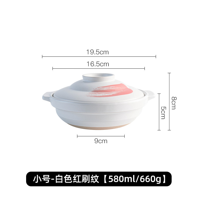 Olla de barro para uso doméstico, apta para estufas de gas, olla especial para hacer sopa, olla de barro, olla pequeña para cocinar arroz, olla de barro LOGO. image 18