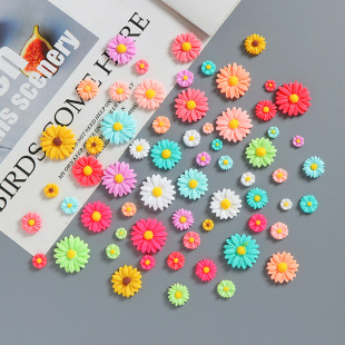 small daisy diy resin accessories handmade cream gel hair clip refrigerator phone shell jewelry hair accessories material