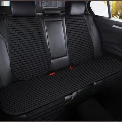 Seat cushion, seat cover — one-piece backrest three-piece seat cushion - long-ge-ma-mysterious-black-one-piece-rear