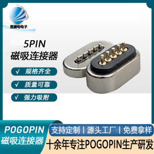 Manufacturer's New Product Small Appliance Pogo Pin Probe 5Pin Magnetic Connector Beauty Equipment Probe