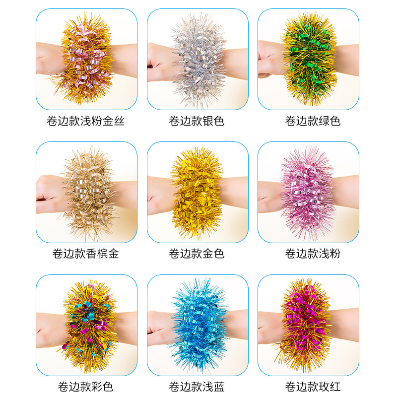 Children's Dance Hand Flower Props June 1 Kindergarten Cheerleading Children's Performance Dance Wrist Flower Games Bracelet
