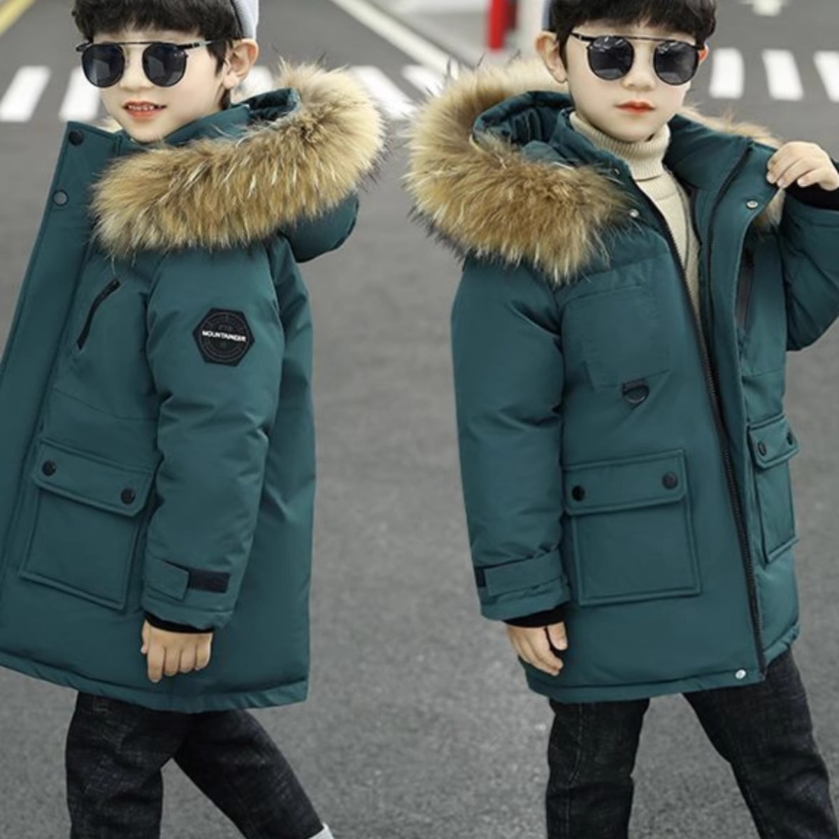 Lasteriided sulejoped, pehmed laste pikad mantlid, poiste sügis- ja talvemeeste puuvillased mantlid_voghion.com