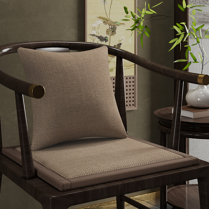 Sofá almohada de cintura almohada de sala de estar ventana flotante almohada de respaldo almohada de respaldo grande cubierta de respaldo nuevo estilo chino almohada de respaldo núcleo
