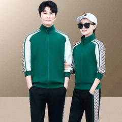Men's Spring and Autumn Leisure Sports Set 2024 New Couple Hoodie Women's Running Sportswear Cotton Couple's Outfit
